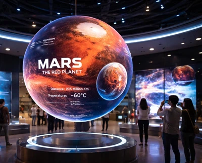 Οθόνες LED Sphere για Μουσεία Επιστημών και Καθηλωτικές Εκθέσεις